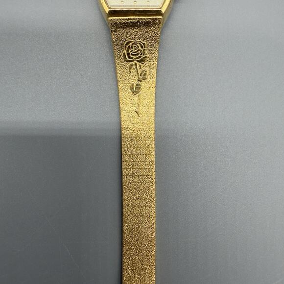 Elgin EK172-007 Womens Gold Tone Diamond Accent Quartz Watch 16mm - Picture 4 of 10